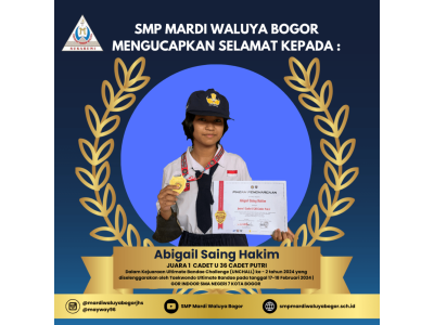 Abigail Saing Hakim - Juara 1 CADET U 36 CADET PUTRI
